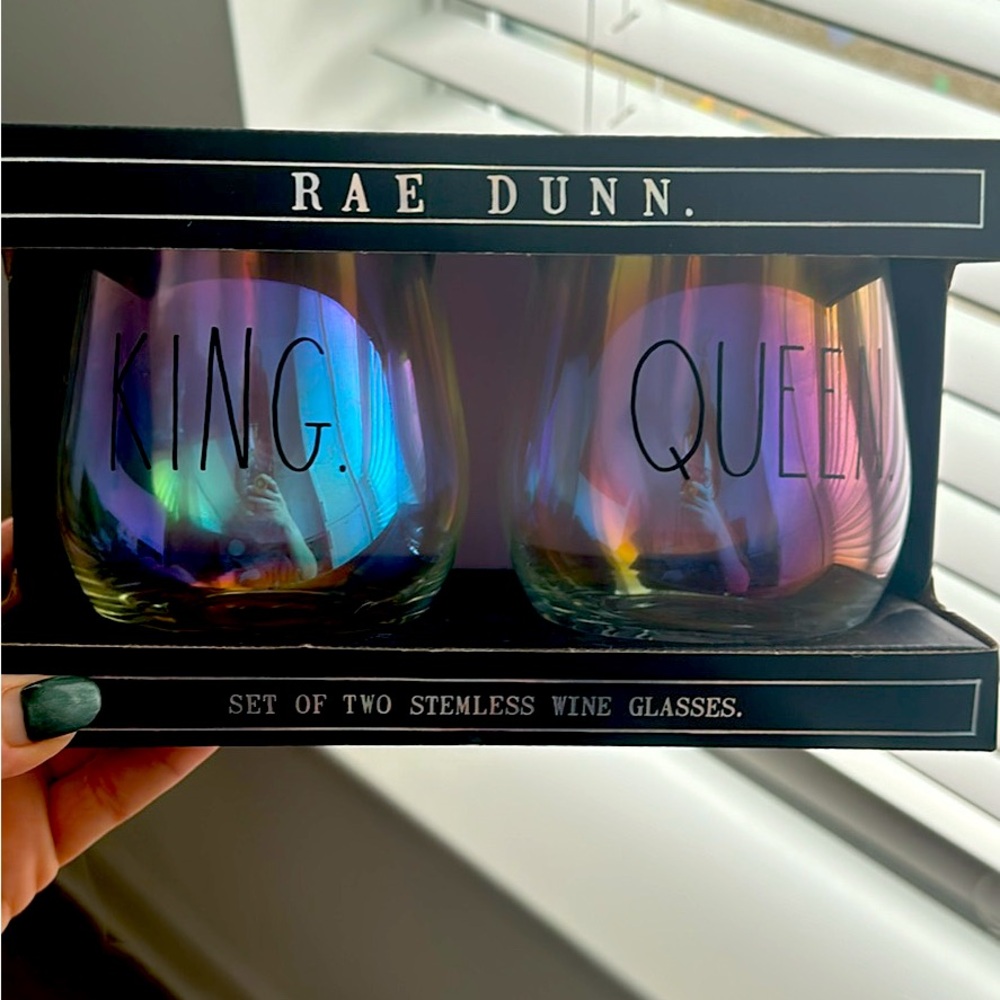 RAE DUNN STEMLESS WINE GLASSES
